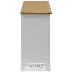 VidaXL Solid Oak Wood Cupboard 27.6 Sideboard Side Cabinet Storage Display