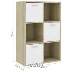 VidaXL Storage Shelf Bookcase Bookshelf Organizer Book Shelves Display Cabinet