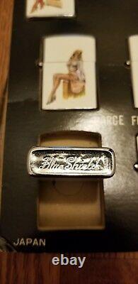 Vintage 1950 Store Display 12 Pin Up Girl Flip Top Lighter Japan Rare NOS Lot