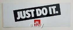 Vintage 1990s Plastic JUST DO IT Nike Sign Store Display Signage AF1 Jordan