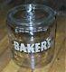 Vintage Baker's Chocolate Store Counter Display Jar