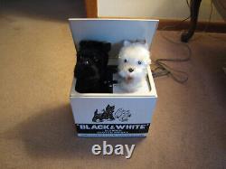 Vintage Black and White Scotch Whiskey Barking Dogs Electronic Store Display