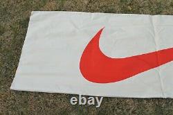 Vintage Double Sided 1990's Nike Canvas Store Display Sign Large 84x28 Rare OG