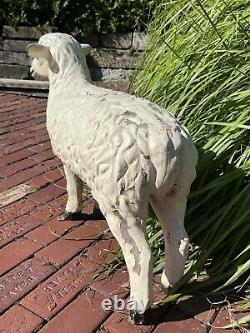 Vintage Extra Large SHEEP LAMB Frankenmuth Mich Store Display