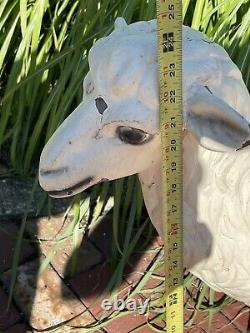 Vintage Extra Large SHEEP LAMB Frankenmuth Mich Store Display