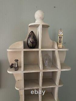 Vintage Hourglass Wooden Curio/ Display/storage Stand