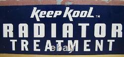 Vintage KEEP KOOL RADIATOR TREATMENT Sign STP Repair Shop Store Display Ad