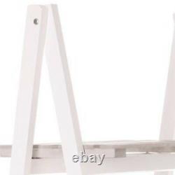 Vintage Style Ladder White Wood Furniture Shelf Storage Bookcase Display Unit