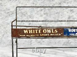 Vintage White Owl Cigars Robt. Burns Cigarillos Rack Store Advertising Display