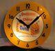 Vtg 1950s Capital Bread Lighted Clock Store Display Harrisburg Pa Neon Products