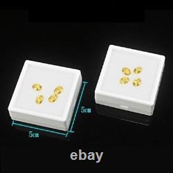 White Gem Display plastic box Storage for Gemstones / Diamond 5x5 cm