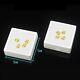 White Gem Display Plastic Box Storage For Gemstones / Diamond 5x5 Cm