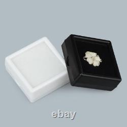 White Gem Display plastic box Storage for Gemstones / Diamond 5x5 cm