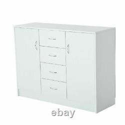 White Sideboard Cabinet Drawers Storage Unit Cupboard Doors Buffet Chest Display