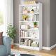Wood Free Standing Bookcase Bookshelf Home Office Storage Shelves Open Display