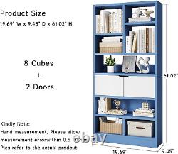 Wooden Book Shelf Open Shelf Bookcase, Freestanding Display Storage Cabinet Or