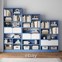 Wooden Book Shelf Open Shelf Bookcase, Freestanding Display Storage Cabinet Or