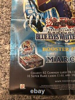 Yu-Gi-Oh! Legend of Blue-Eyes White Dragon LOB Poster Store Box Display HTF
