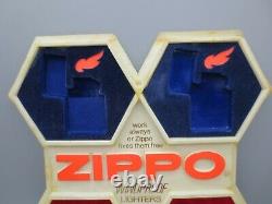 Zippo Lighter Store Counter Display Set of 2, Red, White and Blue, US ONLY