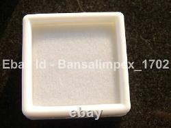 120 Pcs 6 X 6 CM White Gem Display Boîte En Plastique Stockage Pour Gems / Diamants
