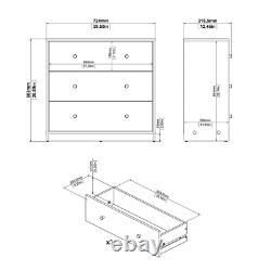 3 Tiroir Coffre Armoire Commode Chambre Vêtements Storage Organizer Table Display