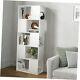 5 Tier Bibliothèque Freestanding Libraryhelf Wood Storage Display Cabinet Unit Blanc