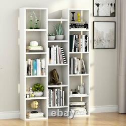 5shelf Librarycase Rack Display Organizer Avec 14espace De Rangement Ouvert Pour Le Bureau D'intérieur