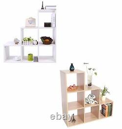 6 Cube Wooden Bookcase Shelving Display Shelves Storage Unit Wood Shelf Kids
