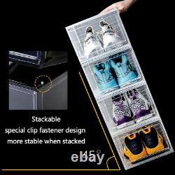 8x Magnetic Drop Side/front Stackable Shoe Box Storage Sneaker Display Container 8x Magnetic Drop Side/front Stackable Shoe Box Storage Sneaker Display Container 8x Magnetic Drop Side/front Stackable Shoe Box Storage Sneaker Display Container 8