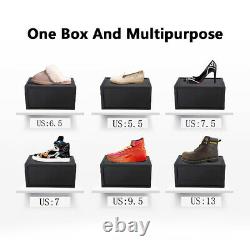 8x Magnetic Drop Side/front Stackable Shoe Box Storage Sneaker Display Container 8x Magnetic Drop Side/front Stackable Shoe Box Storage Sneaker Display Container 8x Magnetic Drop Side/front Stackable Shoe Box Storage Sneaker Display Container 8