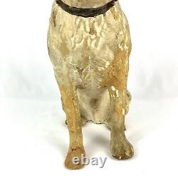 Antique Nipper Dog Rca Paper Mache Store Display Old King Cole Début Des Années 1900 14