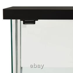Armoire de rangement bibliothèque avec vitrine en verre à 4 étagères, verre trempé vidaXL.