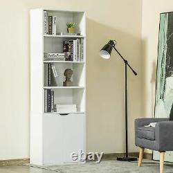 Bibliothèque D'étagère Tall Modern Furniture Display Storage Cabinet Unité De Rayonnage Blanc