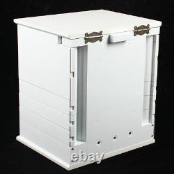 Boîte De Rangement En Bois Blanc Élégant Grande Capacité Boîte De Stockage Montres Display Container