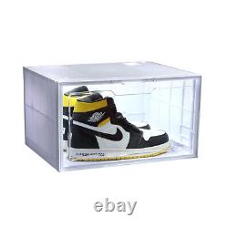 Boîte à chaussures LED empilable, collection de présentoirs lumineux pour baskets, organisateur de rangement XL