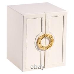 Boîte de rangement pour bijoux et présentoir en cuir PU à 5 tiroirs