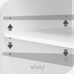 Buffet vaisselier armoire de rangement armoire d'affichage avec étagère ajustable