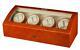 Diplomat Estate Burlwood Eight 8 Watch Winder Wood Display Storage Case Box Nouveau