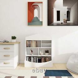 Étagère de rangement pour livres à 7 étagères pour enfants Blanc 31.50 x 39.37