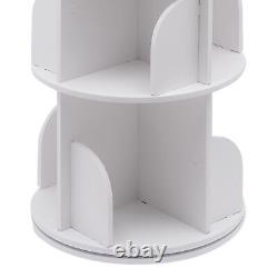 Étagère rotative à 360° avec 5 niveaux pour livres, bibliothèque de rangement, étagère d'exposition autoportante