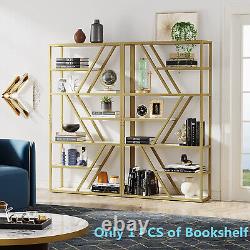 Functional White + Gold Librairie Chambre Diviseur Maison Bureau Display Rangement Rack