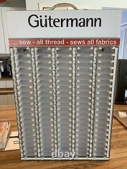 Gutermann 100 Porte-fils À Coudre Display Case Spool Rack Storage Broderie