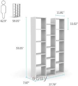 H Bibliothèque De Structure, Étagère De Rangement 5-shelf 14 Cube