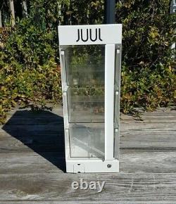 Juuls White Store Display Case Home House Countertop Cabinet Man Cave Metal