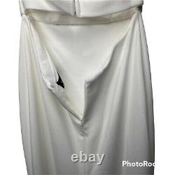 La Femme Robe Gown Strapless Blanc Taille 0 New Store Display With Flaw