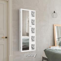 Long Mirror Bijoux Cabinet Free Standing Armoire Storage Organizer Multi Style
