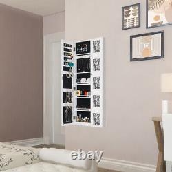 Long Mirror Bijoux Cabinet Free Standing Armoire Storage Organizer Multi Style
