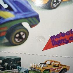 Mattel Hot Wheels Rare MEBETOYS Flying Colors Boîte de présentation en magasin sans voitures