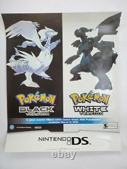 Nintendo Pokemon Noir Et Blanc Affiche D'origine Promo Store Display 30x36 2011
