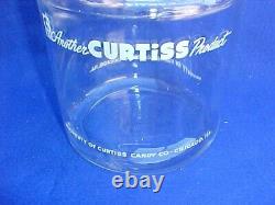 Old Curtiss Candy Peanut Jar Avec Lid, Tom's Store Display, Lance, Gordon's